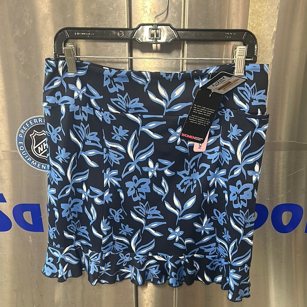 Blue Floral Skirt